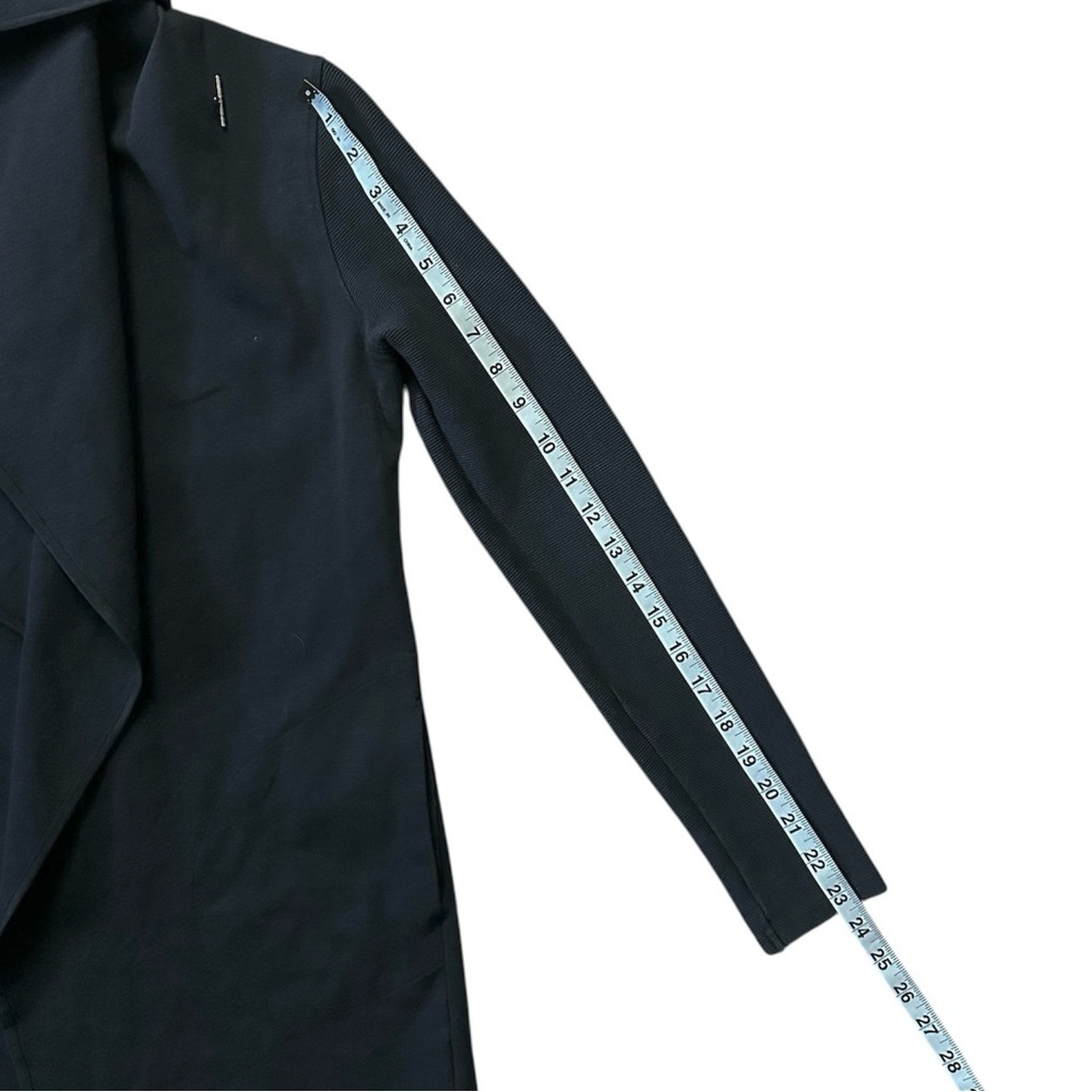 TASC Performance Midtown Wrap Organic Cotton & Bamboo Blend Sweater Black Small - Picture 10 of 12